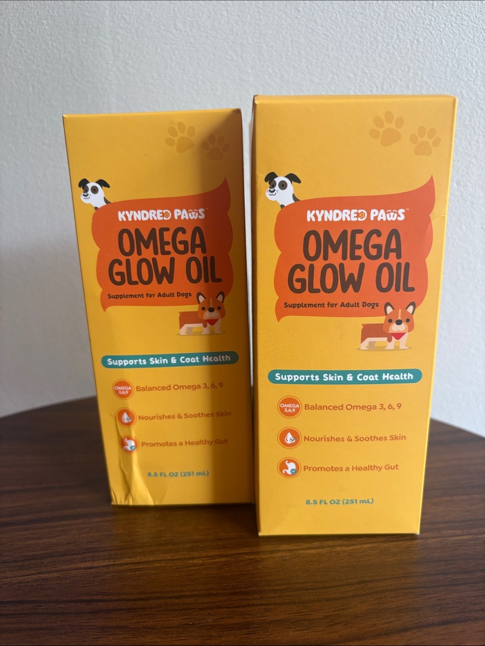 *2 PACK* Omega Glow Oil - Orange - Skin & Coat Support for Dogs